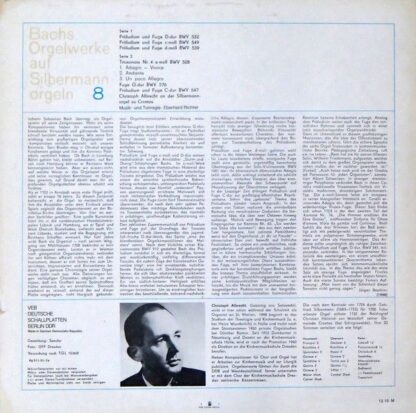 Eterna 8 25 759 - Johann Sebastian Bach, Christoph Albrecht - Ch - Image 2