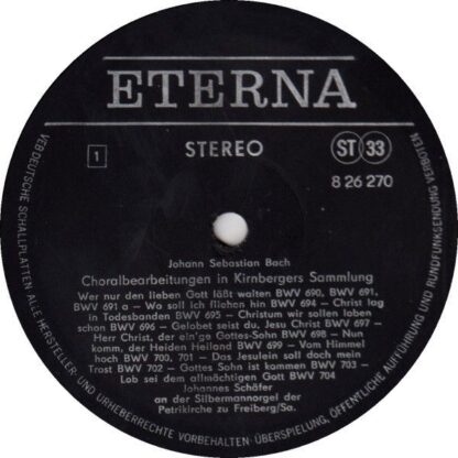 Eterna 8 26 270 - Johann Sebastian Bach, Johannes Schäfer - Bach - Image 3