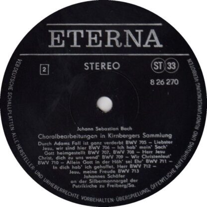 Eterna 8 26 270 - Johann Sebastian Bach, Johannes Schäfer - Bach - Image 4