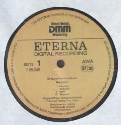 Eterna 7 29 249 - Wolfgang Amadeus Mozart, Margaret Price, Trude - Image 2