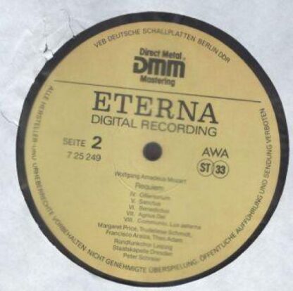 Eterna 7 29 249 - Wolfgang Amadeus Mozart, Margaret Price, Trude - Image 3