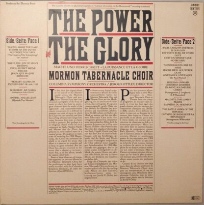 CBS 36661 - Mormon Tabernacle Choir - The Power And The Glory - - Image 2