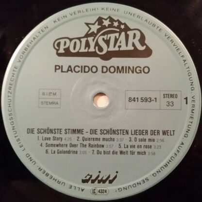 Polystar (3) 841 593-1 - Placido Domingo - Die Schönste Stimme · - Image 5