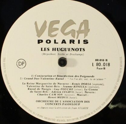 Vega Polaris L 80.018 - Giacomo Meyerbeer, Renée Doria, Jeanne R - Image 4