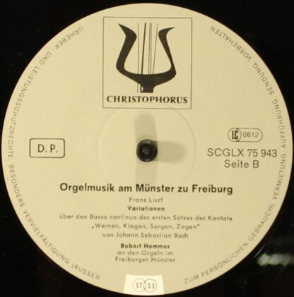 Christophorus SCGLX 75 943 - Robert Hommes - Orgelmusik Am Münst - Image 4