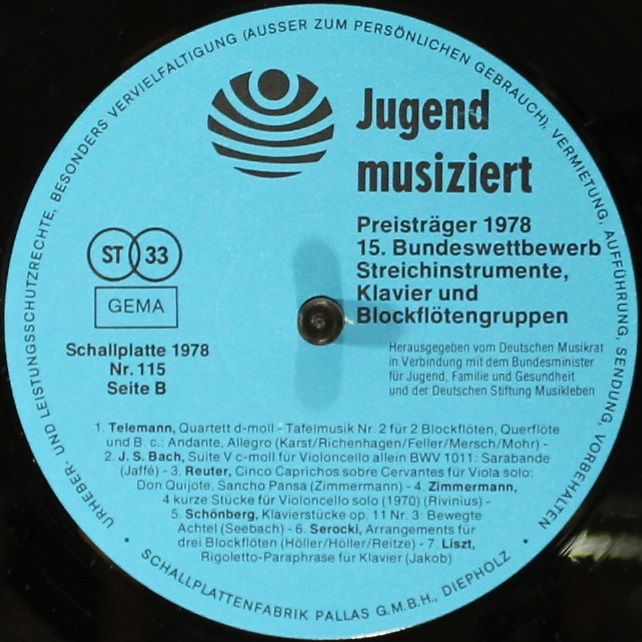 Jugend musiziert 115 - Various - Preisträger 15. Bundeswettbewer - Image 3