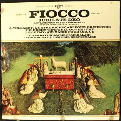 Erato STU 70353 - Joseph Hector Fiocco - Jubilate Deo
