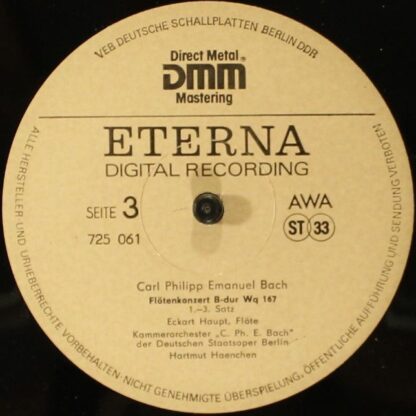Eterna 7 25 060-061 - Carl Philipp Emanuel Bach, Eckart Haupt, K - Image 5