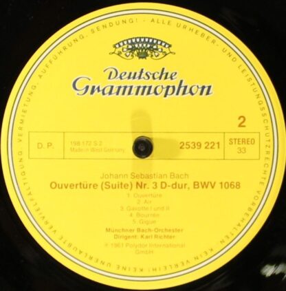 Deutsche Grammophon 27 26 081 - Johann Sebastian Bach, Münchener - Image 6