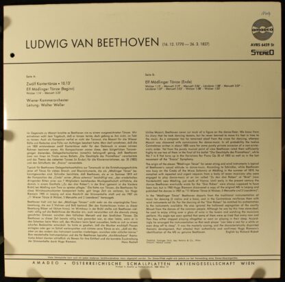 Amadeo AVRS 6459 - Ludwig Van Beethoven - 12 Kontertänze / 11 Mö - Image 2