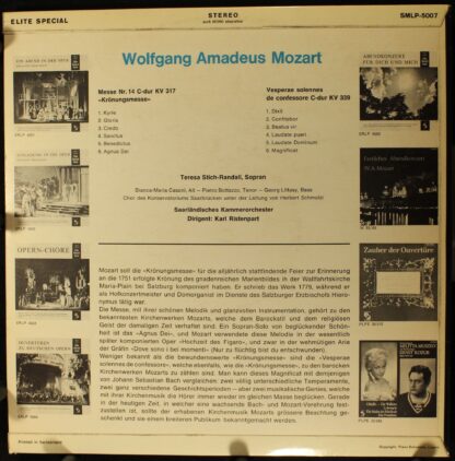 Elite Special SMLP-5007 - Teresa Stich-Randall, Kammerorchester - Image 2