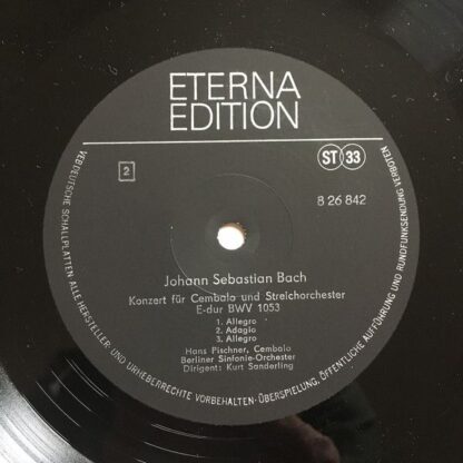 Eterna 8 26 842 - Johann Sebastian Bach, Hans Pischner, Berliner - Image 4