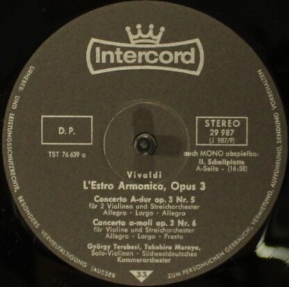 Intercord 29 987 - Antonio Vivaldi, Südwestdeutsches Kammerorche - Image 10