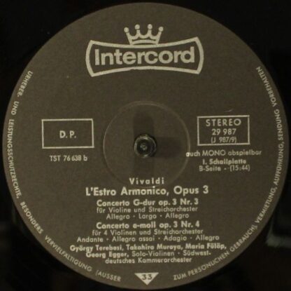 Intercord 29 987 - Antonio Vivaldi, Südwestdeutsches Kammerorche - Image 7