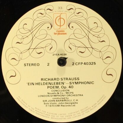Classics For Pleasure CFP 40325 - Richard Strauss, Sir John Barb - Image 4