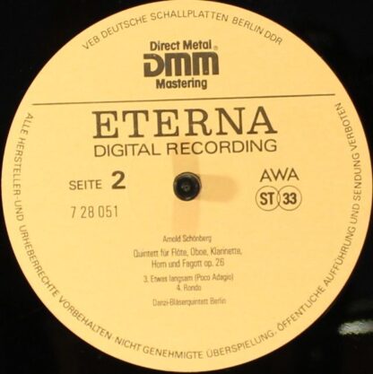 Eterna 7 28 051 - Hanns Eisler, Arnold Schoenberg - Divertimento - Image 4