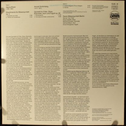 Eterna 7 28 051 - Hanns Eisler, Arnold Schoenberg - Divertimento - Image 2