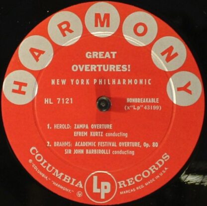 Harmony (4) HL 7121 - New York Philharmonic - Great Overtures! - Image 4