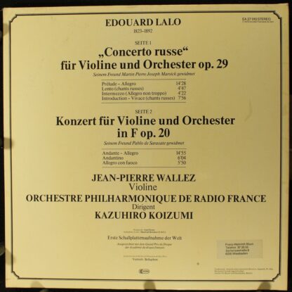 Aristocrate EA 27 010 - Édouard Lalo, Jean-Pierre Wallez, Kazuhi - Image 2