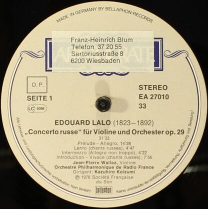 Aristocrate EA 27 010 - Édouard Lalo, Jean-Pierre Wallez, Kazuhi - Image 5
