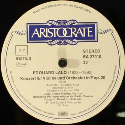 Aristocrate EA 27 010 - Édouard Lalo, Jean-Pierre Wallez, Kazuhi - Image 6