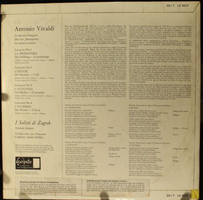 Harmonia (2) SLK 9531 - Antonio Vivaldi, Zagrebački Solisti, Ant - Image 2