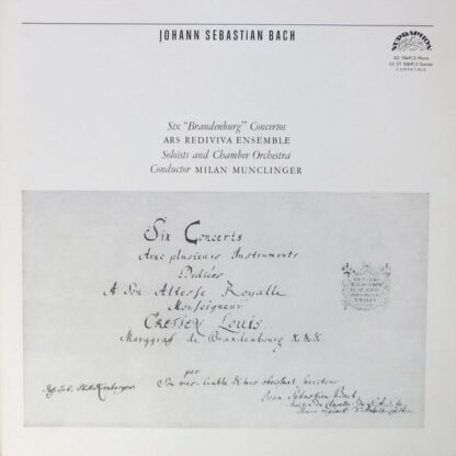 Supraphon GS ST 50 641/2 - Johann Sebastian Bach, Ars Rediviva E - Image 7