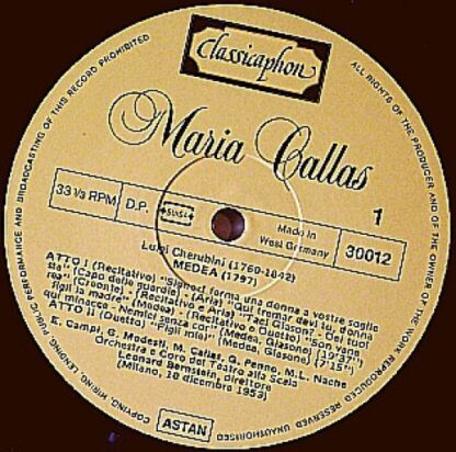 Classicaphon 30012 - Maria Callas - Portrait In Gold  Vol. 3 - Image 2