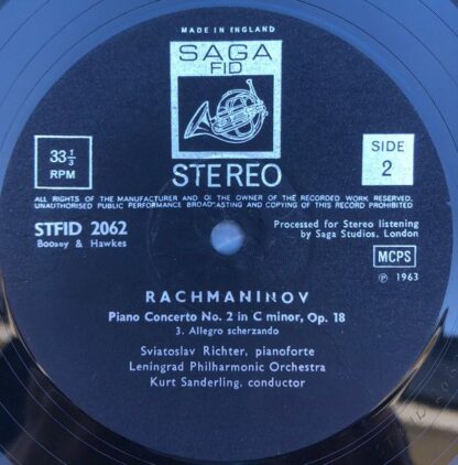 Saga FDY STFDY 2062 - Sviatoslav Richter, Sergei Vasilyevich Rac - Image 3