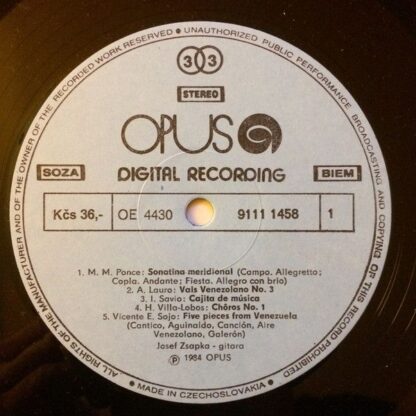 Opus 9111 1458 - Jozef Zsapka - Famous Guitar Compositions - Image 3