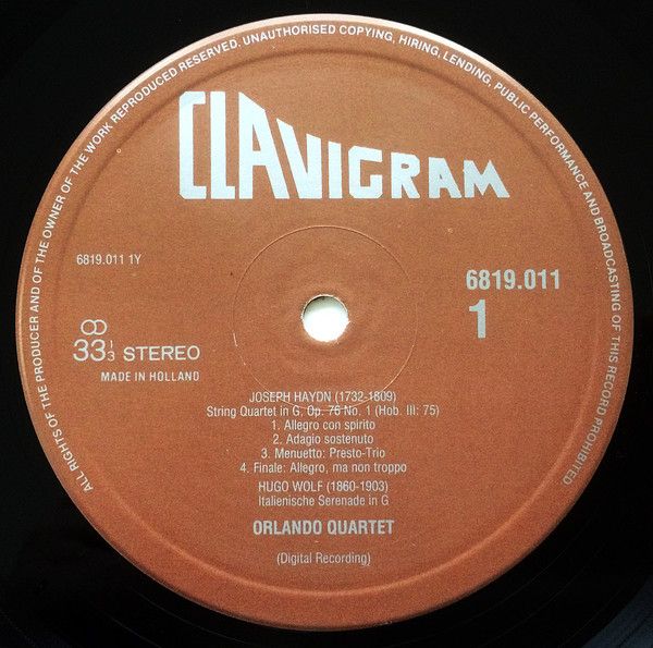 Clavigram 6819 011 - Orlando Quartet, Franz Schubert, Joseph Hay - Image 4