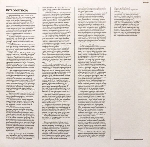 Clavigram 6819 011 - Orlando Quartet, Franz Schubert, Joseph Hay - Image 5