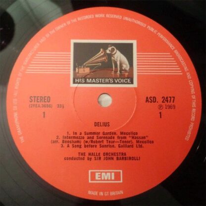 His Master's Voice ASD 2477 - Frederick Delius, Sir John Barbiro - Image 3