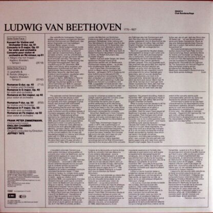 His Master's Voice Digital 26442 4 - Ludwig Van Beethoven, Frank - Image 2