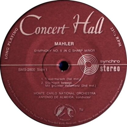 Concert Hall SMS 2800/01 - Gustav Mahler, Orchestre National De - Image 4