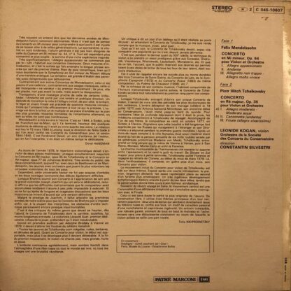 Trianon 2C 045-10607 - Leonid Kogan, Felix Mendelssohn-Bartholdy - Image 2