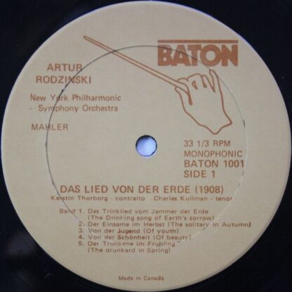 Baton (3) Baton 1001 - Gustav Mahler, Artur Rodzinski, Philharmo - Image 3