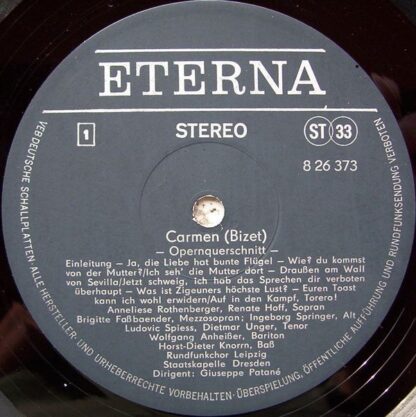 Eterna 8 26 373 - Georges Bizet - Carmen (Opernquerschnitt) - Image 3