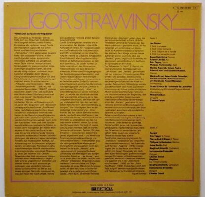 His Master's Voice 1C 065-28 302 - Igor Stravinsky, Basia Retchi - Image 3