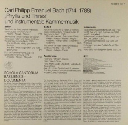 Deutsche Harmonia Mundi 1C 069-99 949 T B - Schola Cantorum Basi - Image 3