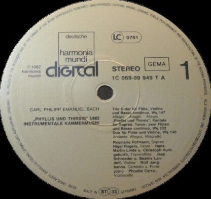 Deutsche Harmonia Mundi 1C 069-99 949 T B - Schola Cantorum Basi - Image 4