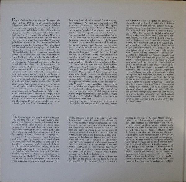 Telefunken 6.41877 AW - Clément Janequin - Chansons Françaises - Image 11