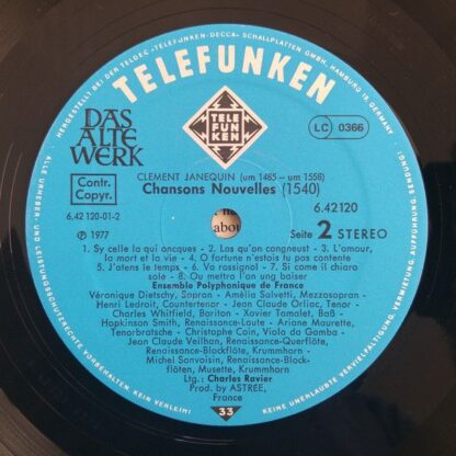 Telefunken 6.42120 - Clément Janequin, Ensemble Polyphonique De - Image 6