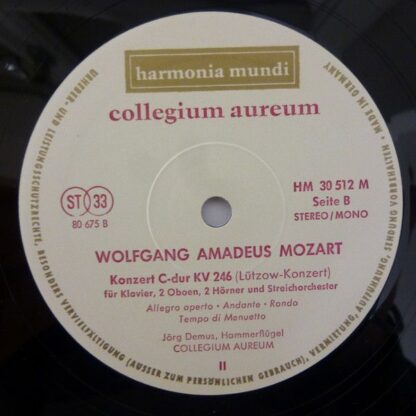 Harmonia Mundi HM 30 512 M - Wolfgang Amadeus Mozart, Jörg Demus - Image 4