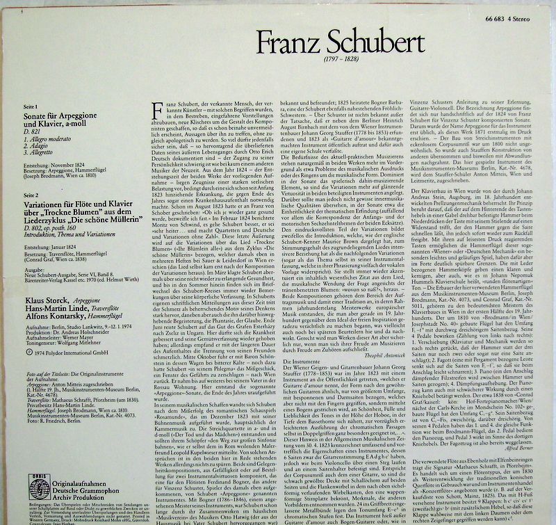 Orbis 66 683 4 - Franz Schubert, Klaus Storck, Hans-Martin Linde - Image 3