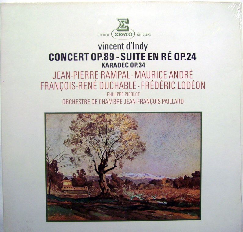 Erato STU 71423 - Vincent d'Indy, Orchestre De Chambre Jean-Fran