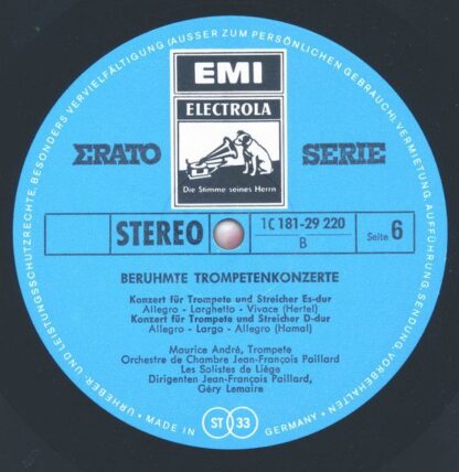 Die Stimme Seines Herrn 1 C 181-29 218/21 - Maurice André - Berü - Image 9