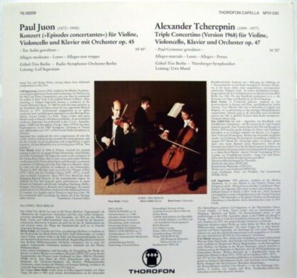Thorofon Capella MTH 230 - Tripelkonzert Op. 45, Triple Concerti - Image 5
