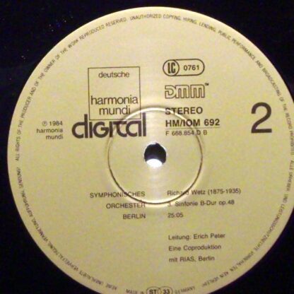 deutsche harmonia mundi Digital HM/IOM 692 - Richard Wetz, Berli - Image 9
