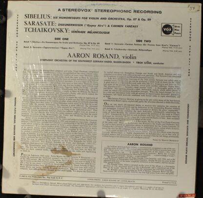 VOX (6) ST.GBY 511.600 - Pablo de Sarasate, Jean Sibelius, Pyotr - Image 2